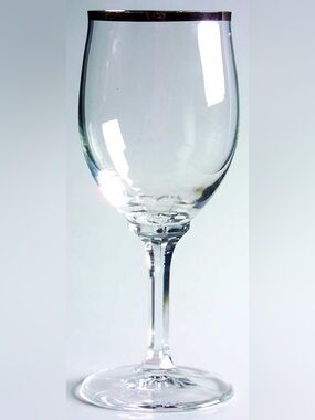 2 RARE Johann Haviland Wedding Ring Wine Glasses